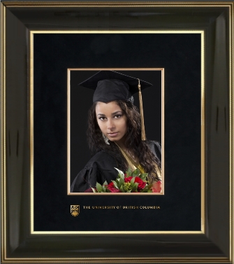 UBC large wood photo frame-gold foil embossing (120945)